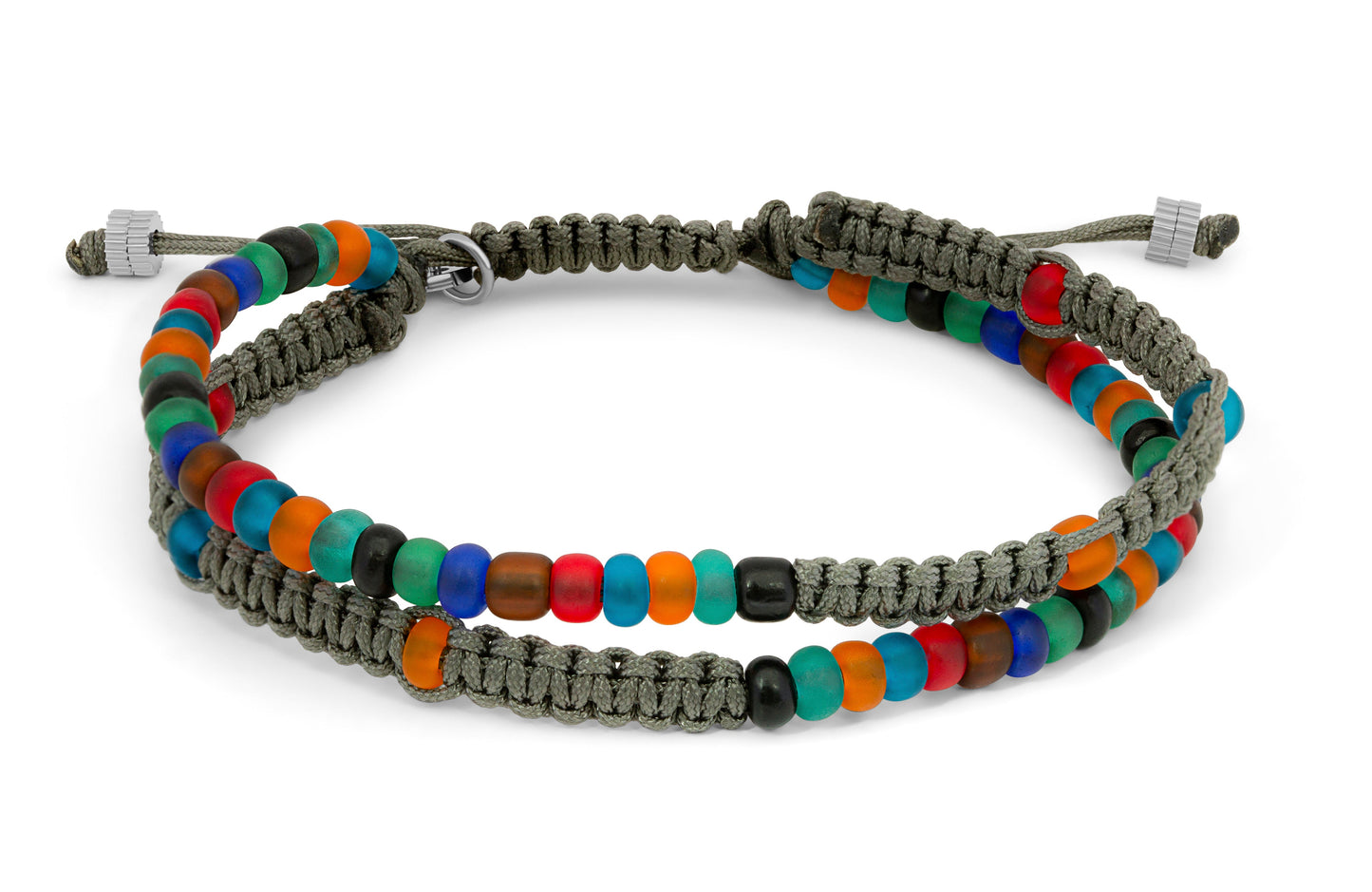 Tateossian Vetro Recycle Bracelet with Recycled Glass Beads (M - L Size)