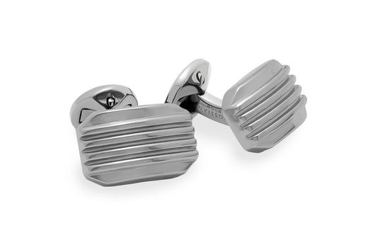 Tateossian Zen Moonlight Cufflinks in Rhodium