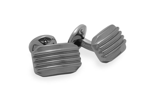 Tateossian Zen Moonlight Cufflinks in Gunmetal