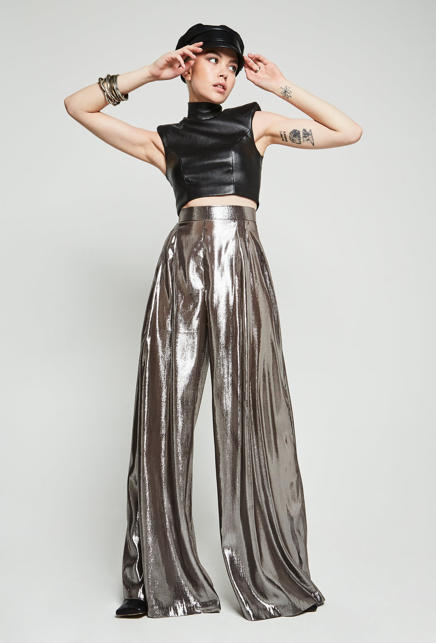 PRITCH - Chromatin wide leg pants - UK8/US4