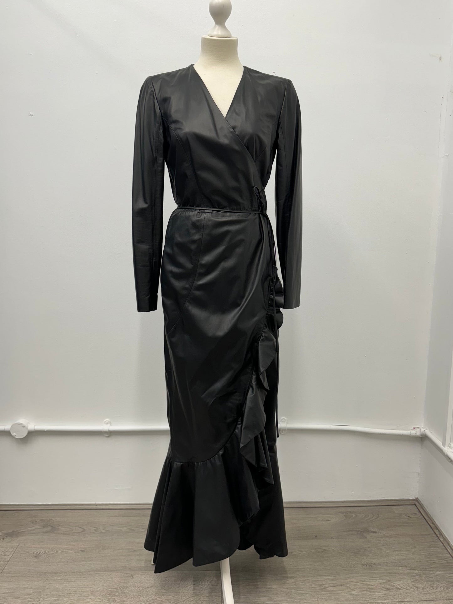 PRITCH  - Leather wrap long dress - UK10/US6