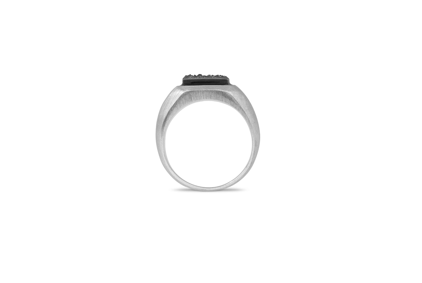 Tateossian Drusy Signet Ring in Silver (M Size)