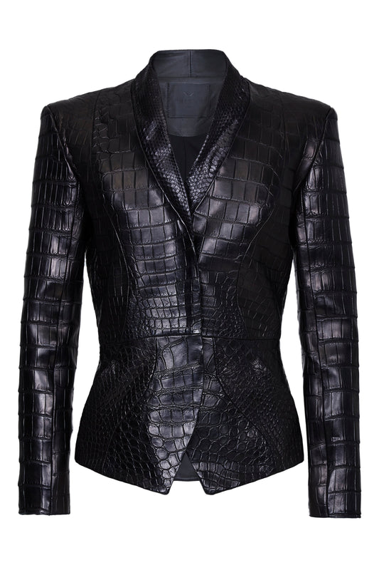 PRITCH  - Real croc and python blazer - UK 8/US4